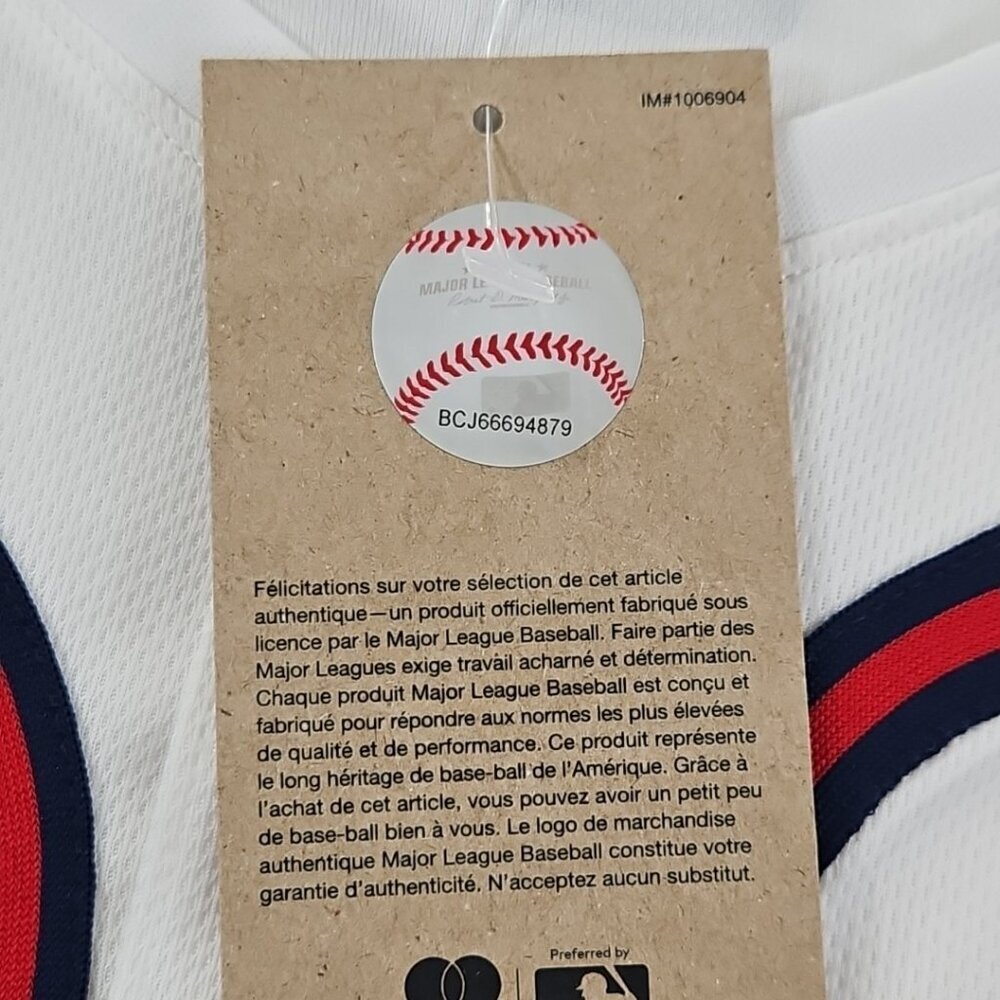 NEW Nike Atlanta Braves MLB Baseball Jersey Men’s XXL White Red Blue NWT - Picture 11 of 16